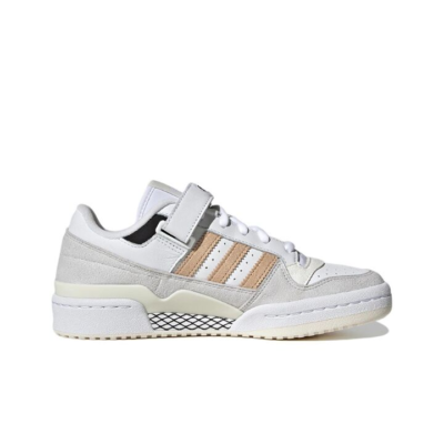 adidas originals FORUM Low 三条纹 低帮 板鞋 女款 白灰 GW7107