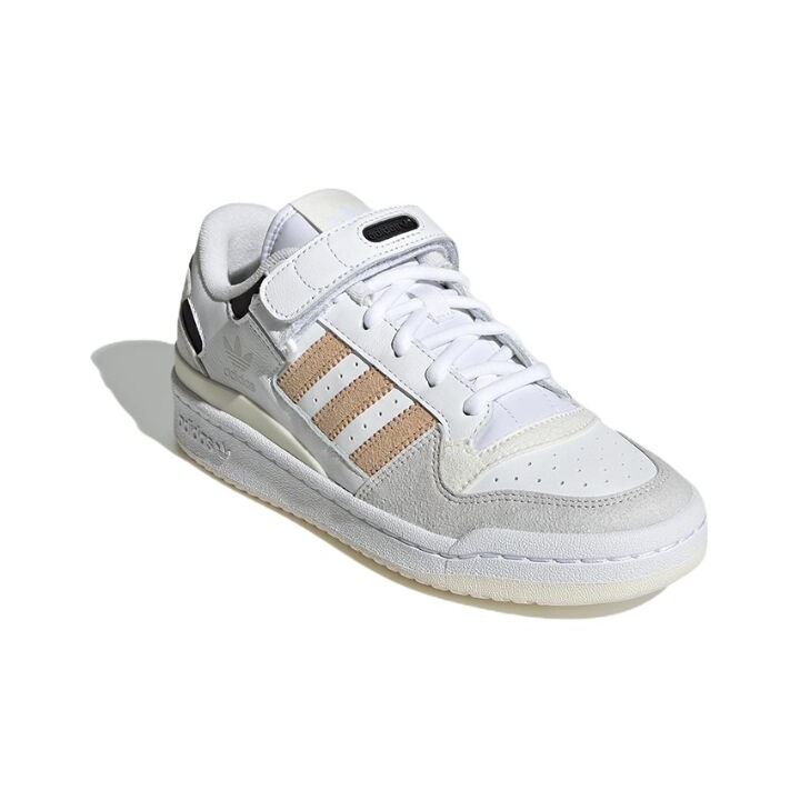 adidas originals FORUM Low 三条纹 低帮 板鞋 女款 白灰 GW7107