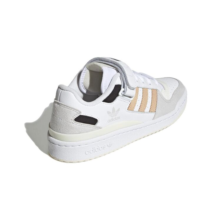 adidas originals FORUM Low 三条纹 低帮 板鞋 女款 白灰 GW7107