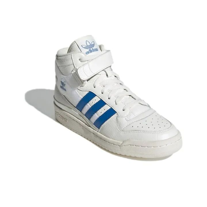 GX1021 3 - adidas originals FORUM Mid 魔术贴 中帮 板鞋 男女同款 白蓝 GX1021