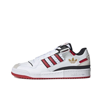 adidas originals FORUM Low 低帮 板鞋 男女同款 白红灰 HQ4604