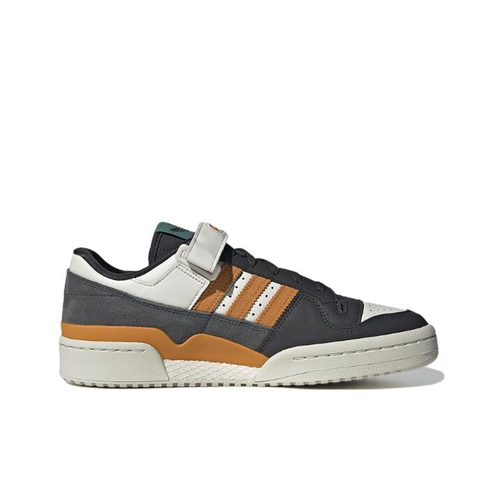 adidas originals FORUM 84 Low 低帮 板鞋 男女同款 白黑橙 GX2161