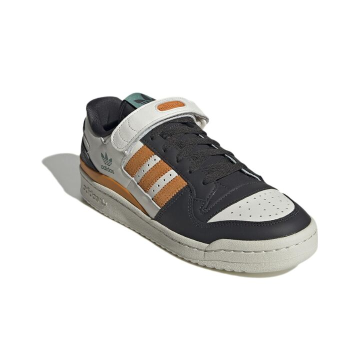 adidas originals FORUM 84 Low 低帮 板鞋 男女同款 白黑橙 GX2161