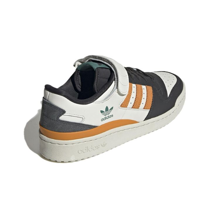 adidas originals FORUM 84 Low 低帮 板鞋 男女同款 白黑橙 GX2161