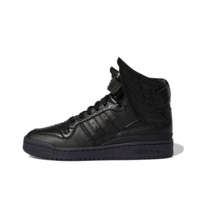 Jeremy Scott x adidas originals FORUM High Wings 4.0 时尚复古 高帮 板鞋 男女同款 黑色 GY4419