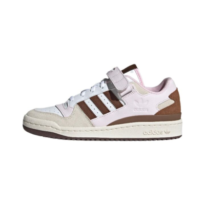 adidas originals FORUM Low 低帮 板鞋 女款 白棕粉 GY6783