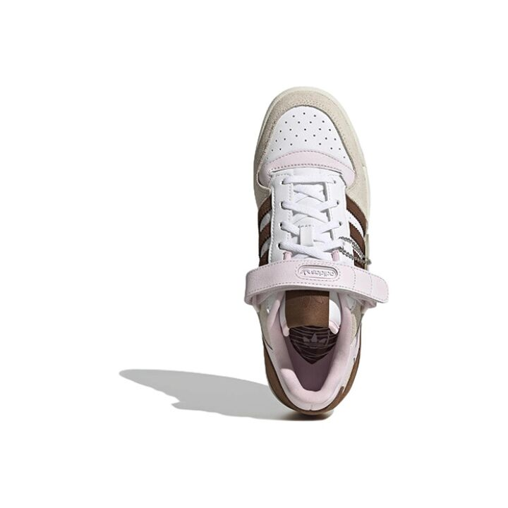 adidas originals FORUM Low 低帮 板鞋 女款 白棕粉 GY6783