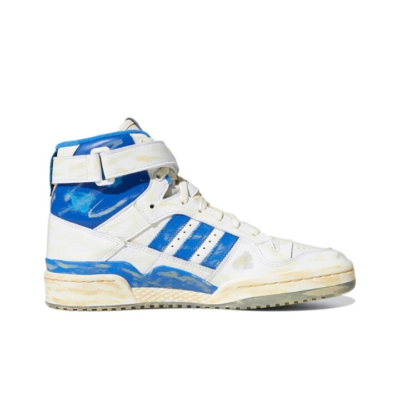 板鞋, Originals Forum 84, adidas Originals - adidas originals FORUM 84 High AEC 复古 做旧 高帮 板鞋 男女同款 水洗蓝 GZ6467