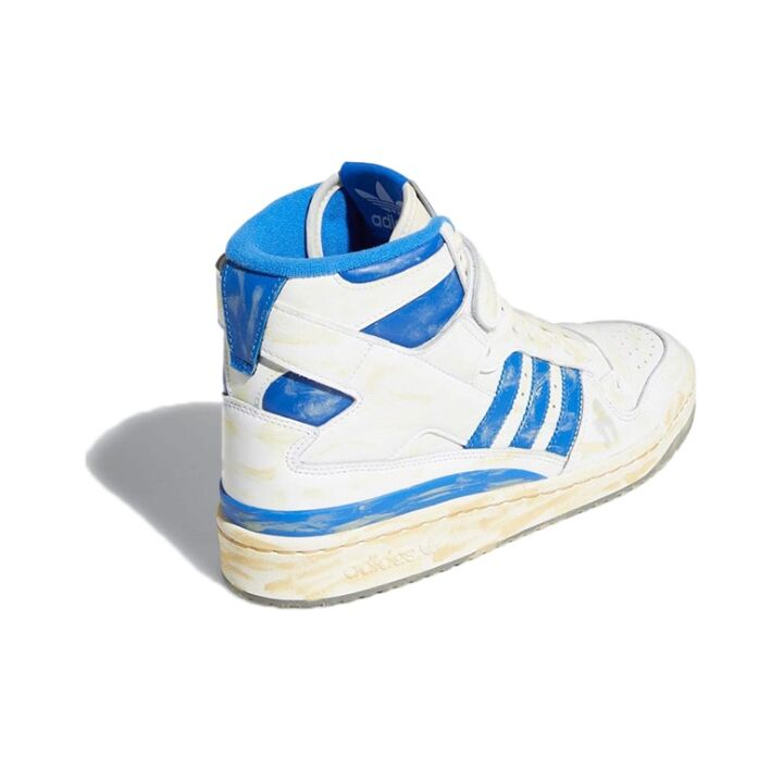 adidas originals FORUM 84 High AEC 复古 做旧 高帮 板鞋 男女同款 水洗蓝 GZ6467