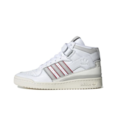 adidas originals FORUM Mid 中帮 板鞋 男款 白灰