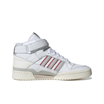 板鞋, adidas Originals - adidas originals FORUM Mid 中帮 板鞋 男款 白灰 H03434