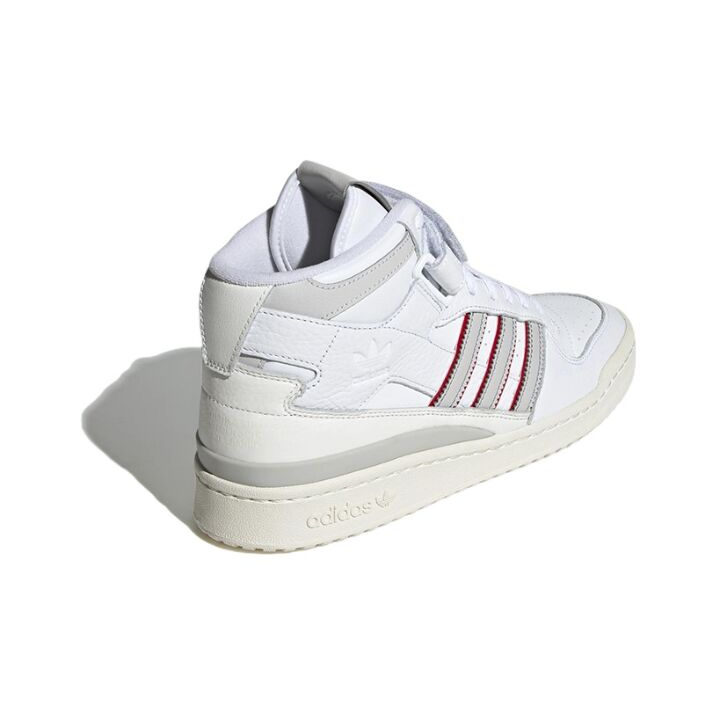 adidas originals FORUM Mid 中帮 板鞋 男款 白灰 H03434