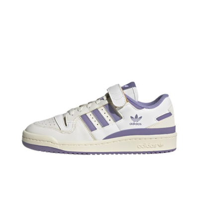 adidas originals FORUM 84 低帮 板鞋 女款 白紫 HQ4375