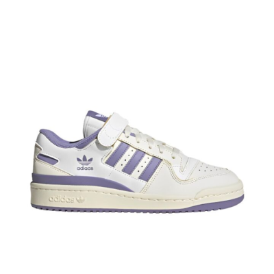 adidas originals FORUM 84 低帮 板鞋 女款 白紫 HQ4375