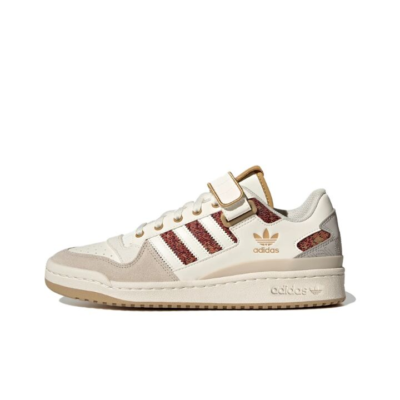 adidas originals FORUM Low 低帮 板鞋 男女同款 白红灰 HQ4604