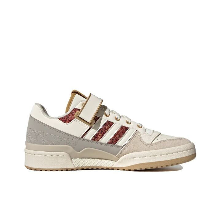 adidas originals FORUM Low 低帮 板鞋 男女同款 白红灰 HQ4604