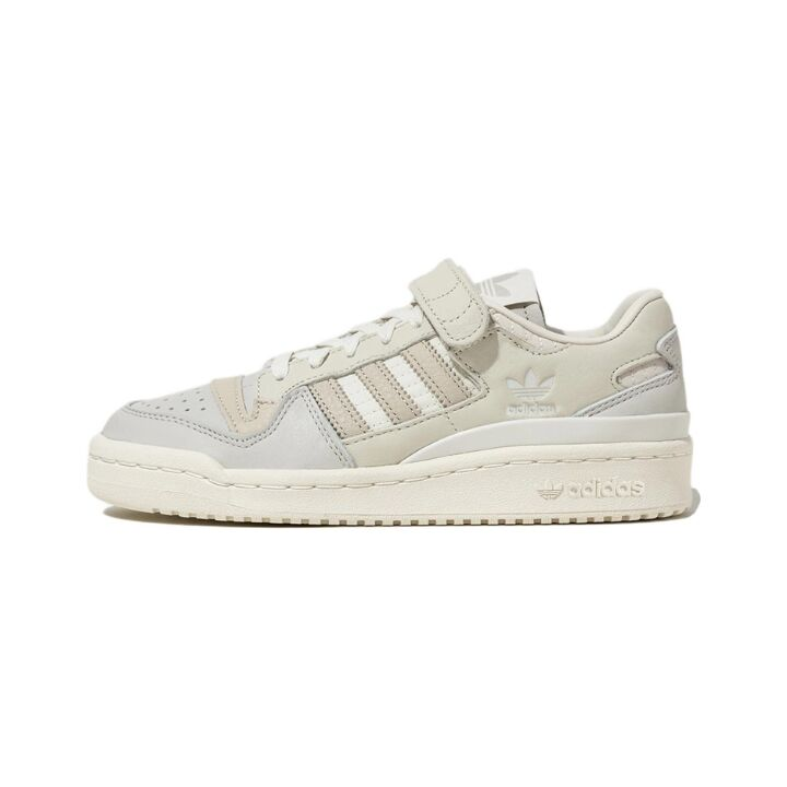 adidas originals FORUM 84 保暖 低帮 板鞋 女款 米白 HQ6942