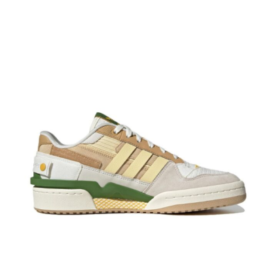 adidas originals FORUM Exhibit Low 低帮 板鞋 男女同款 白黄 ID2562