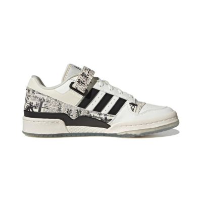 板鞋, Adidas Originals Forum Low, adidas Originals - adidas originals FORUM Low 书法 低帮 板鞋 男女同款 黑白 IG2998