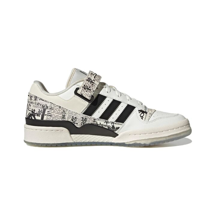 adidas originals FORUM Low 书法 低帮 板鞋 男女同款 黑白 IG2998