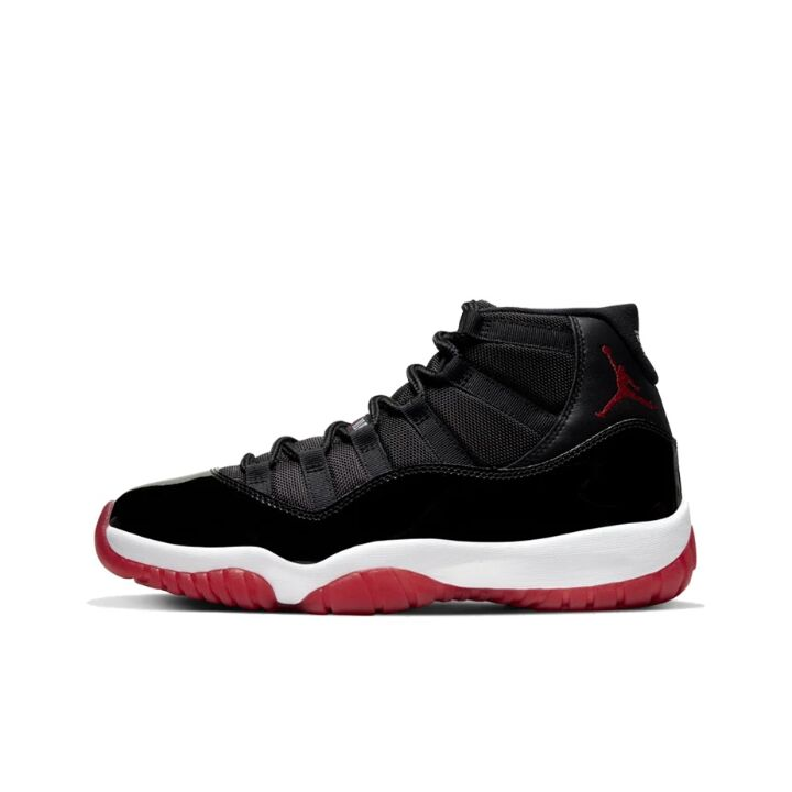 Jordan Air Jordan 11 bred 季后赛 高帮 复古篮球鞋 男女同款 黑红白 378037-061