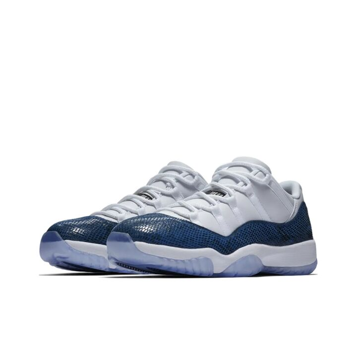 Jordan Air Jordan 11 “navy snakeskin” 蛇纹 低帮 复古篮球鞋 蓝白 2019年版 CD6846-102