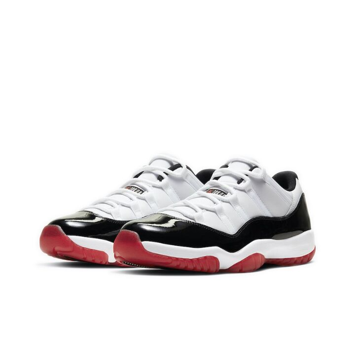 Jordan Air Jordan 11 retro low “concord bred” 低帮 复古篮球鞋 男女同款 康扣黑红 AV2187-160