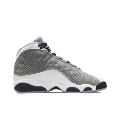 Jordan Air Jordan 13 Retro “Houndstooth” 千鸟格 高帮 篮球鞋 GS 灰白紫 DN3938-015