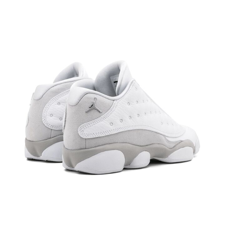 Jordan Air Jordan 13 Retro Low Pure Platinum 麂皮  低帮 篮球鞋 GS 白灰 310811-100