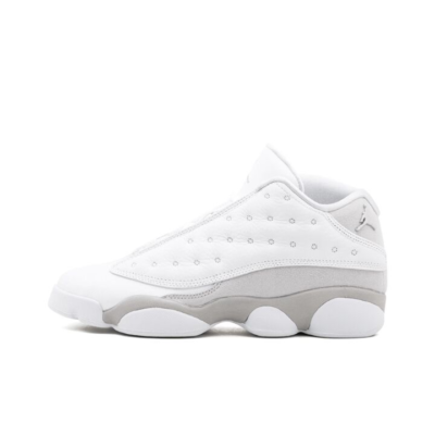 Jordan Air Jordan 13 Retro Low Pure Platinum 麂皮  低帮 篮球鞋 GS 白灰 310811-100