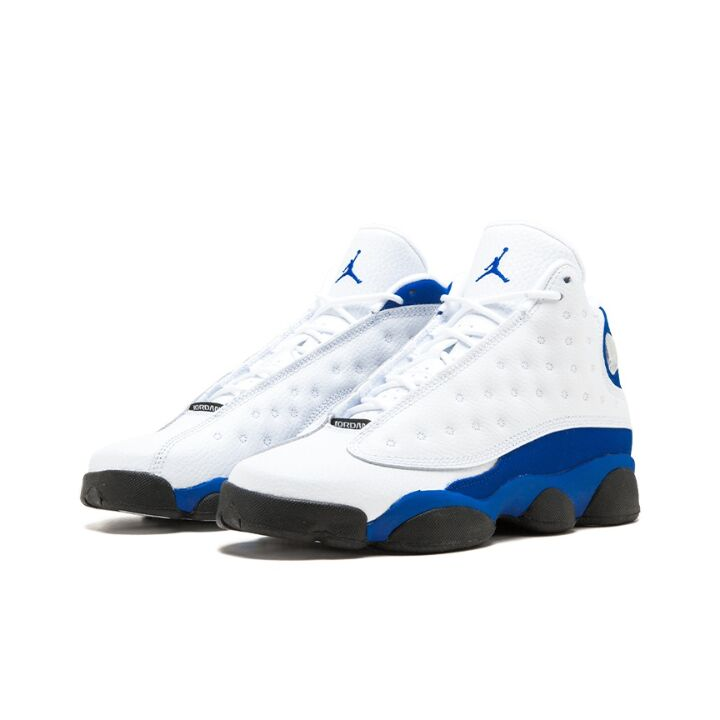 Jordan Air Jordan 13 Retro White Hyper Royal Black 高帮 篮球鞋 GS 皇家蓝 884129-117