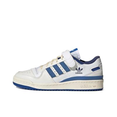 adidas originals FORUM 84 Low “Blue Thread” 复古 低帮 板鞋 男女同款 白蓝 S23764