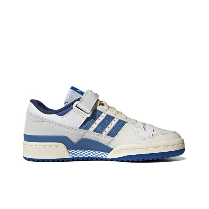 adidas originals FORUM 84 Low “Blue Thread” 复古 低帮 板鞋 男女同款 白蓝 S23764