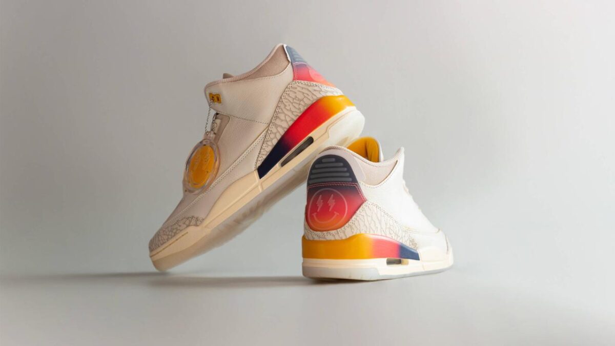 运动鞋, 球鞋, New Balance, AJ3, Air Jordan 3 - 如何购买 J Balvin x Air Jordan 3 "Medellín Sunset" （麦德林日落