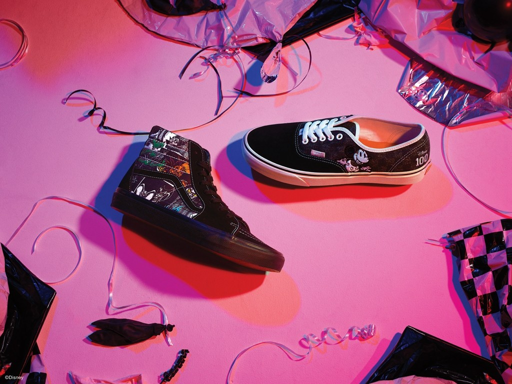 迪士尼, 米老鼠, 服装, Vans, T恤 - Vans x 迪士尼 100 周年联名合作正式发布，已正式登陆国内市场！