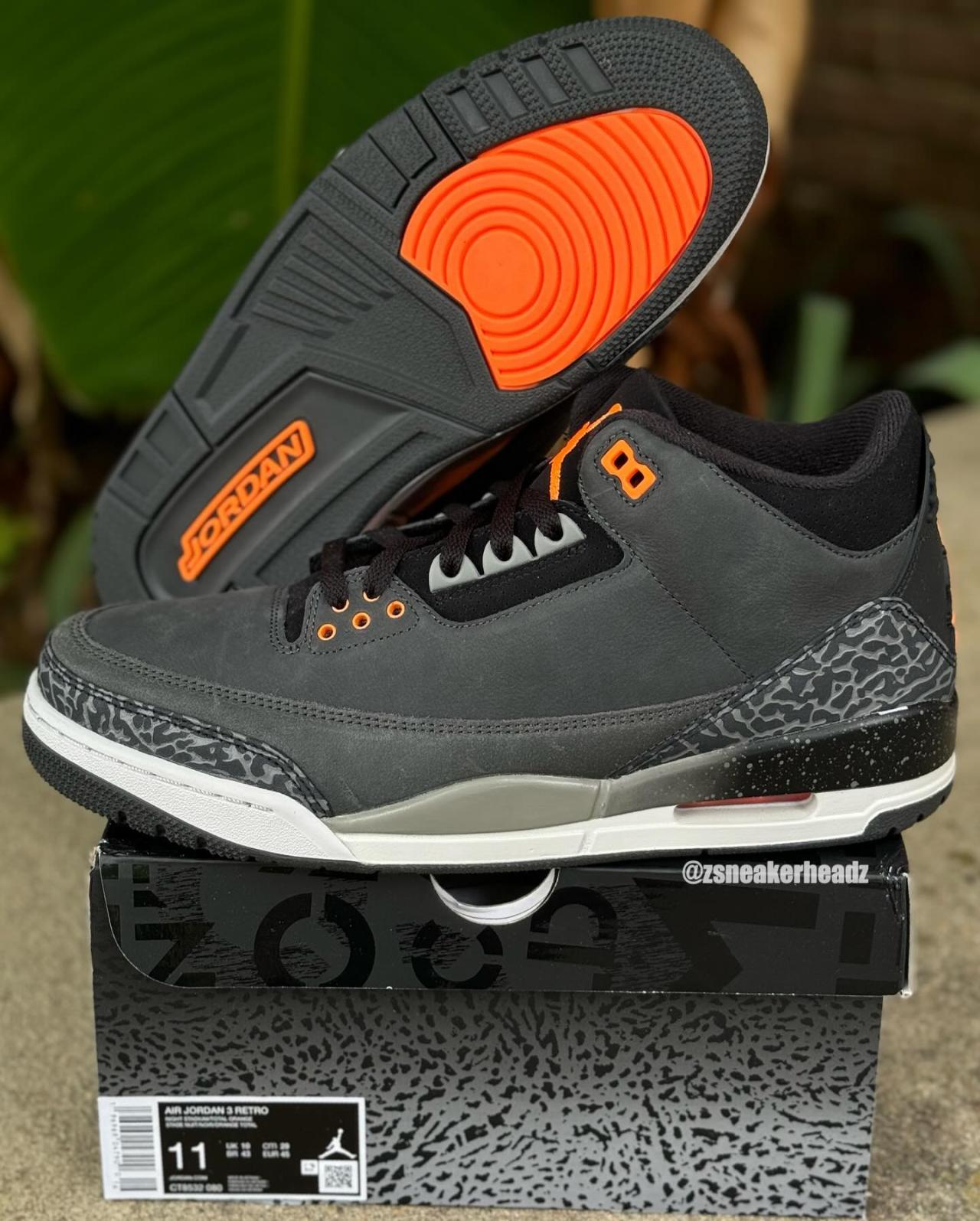 Fear, CT8532-080, AJ3, AJ, Air Jordan 3 - AJ3 最新实物曝光：引人遐想的「恐惧」配色及独特鞋盒亮相
