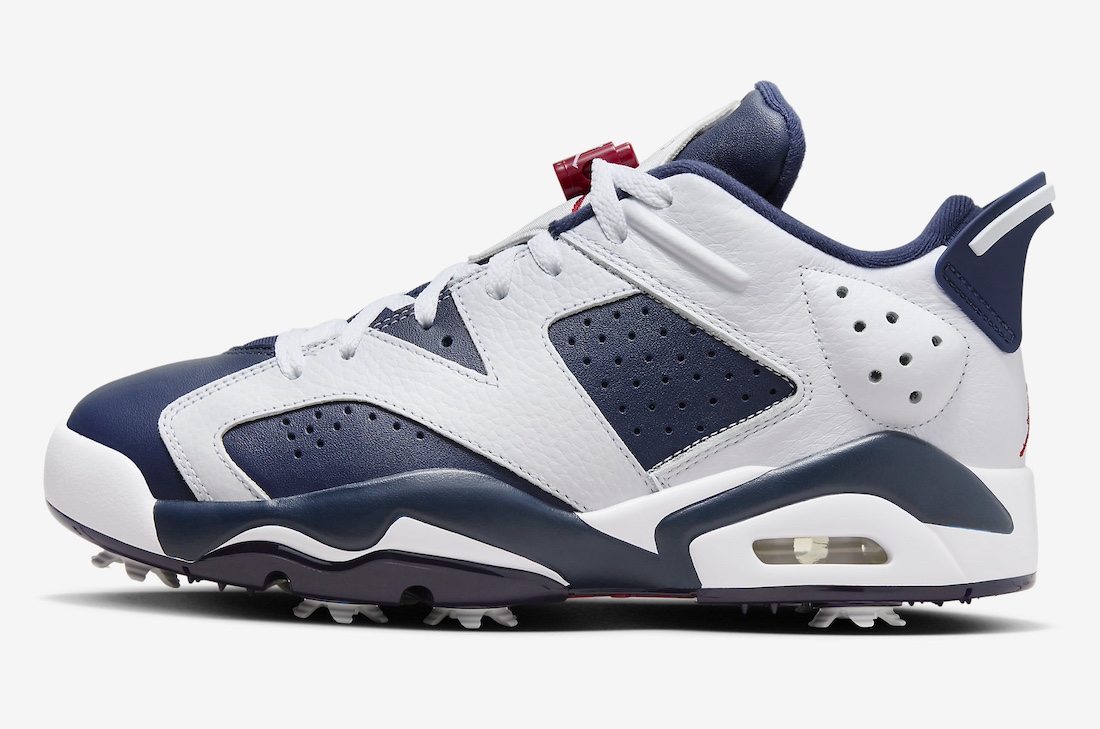 球鞋, 板鞋, Air Jordan 6 Low, Air Jordan 6 Golf, Air Jordan 6 - 官方发布 Air Jordan 6 低帮高尔夫鞋款“奥运” 官方照片