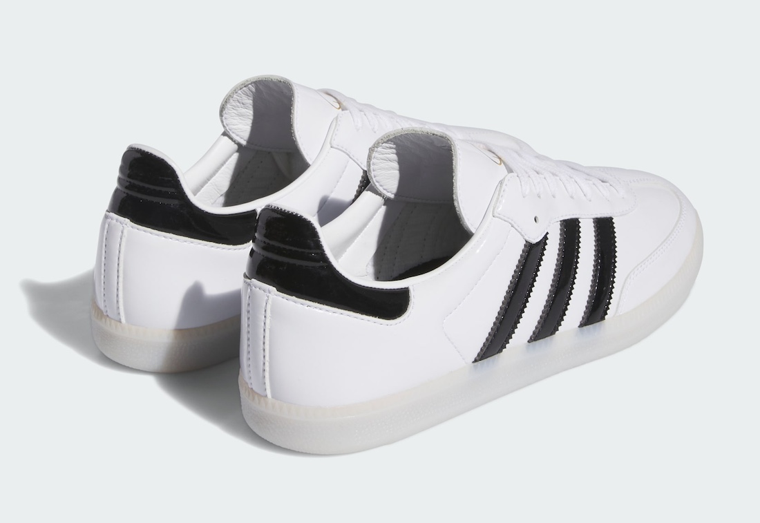 运动鞋, Black, adidas Samba, adidas Originals, adidas - 10月21日发售：Jason Dill x adidas Samba Patent Leather "White/Black"