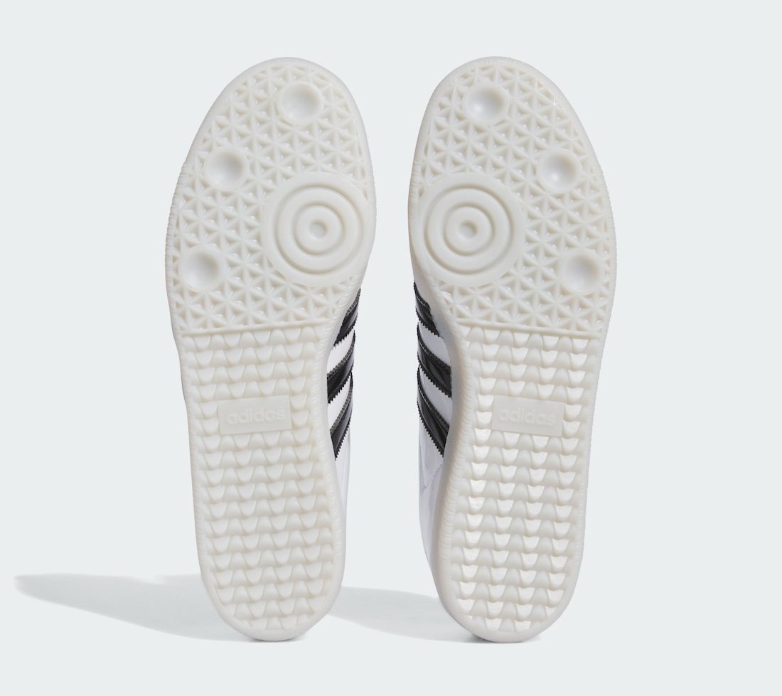 运动鞋, Black, adidas Samba, adidas Originals, adidas - 10月21日发售：Jason Dill x adidas Samba Patent Leather "White/Black"