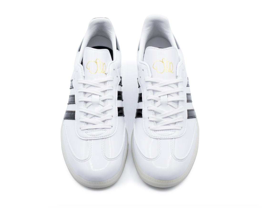 运动鞋, Black, adidas Samba, adidas Originals, adidas - 10月21日发售：Jason Dill x adidas Samba Patent Leather "White/Black"