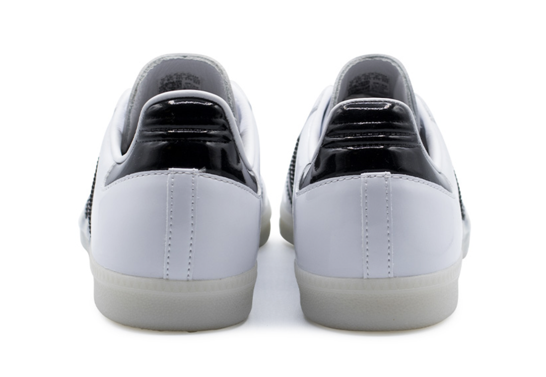运动鞋, Black, adidas Samba, adidas Originals, adidas - 10月21日发售：Jason Dill x adidas Samba Patent Leather "White/Black"
