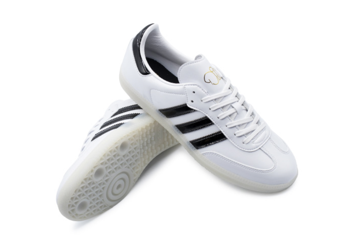 运动鞋, Black, adidas Samba, adidas Originals, adidas - 10月21日发售：Jason Dill x adidas Samba Patent Leather "White/Black"