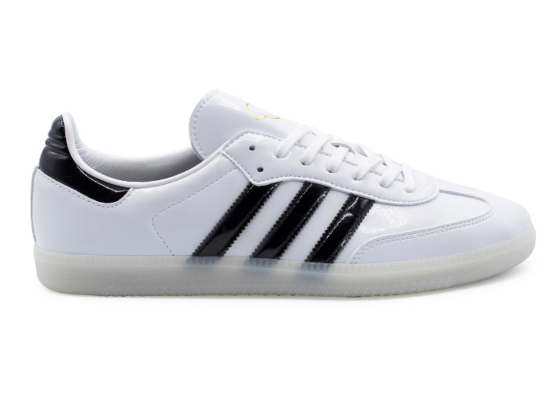 运动鞋, Black, adidas Samba, adidas Originals, adidas - 10月21日发售：Jason Dill x adidas Samba Patent Leather "White/Black"