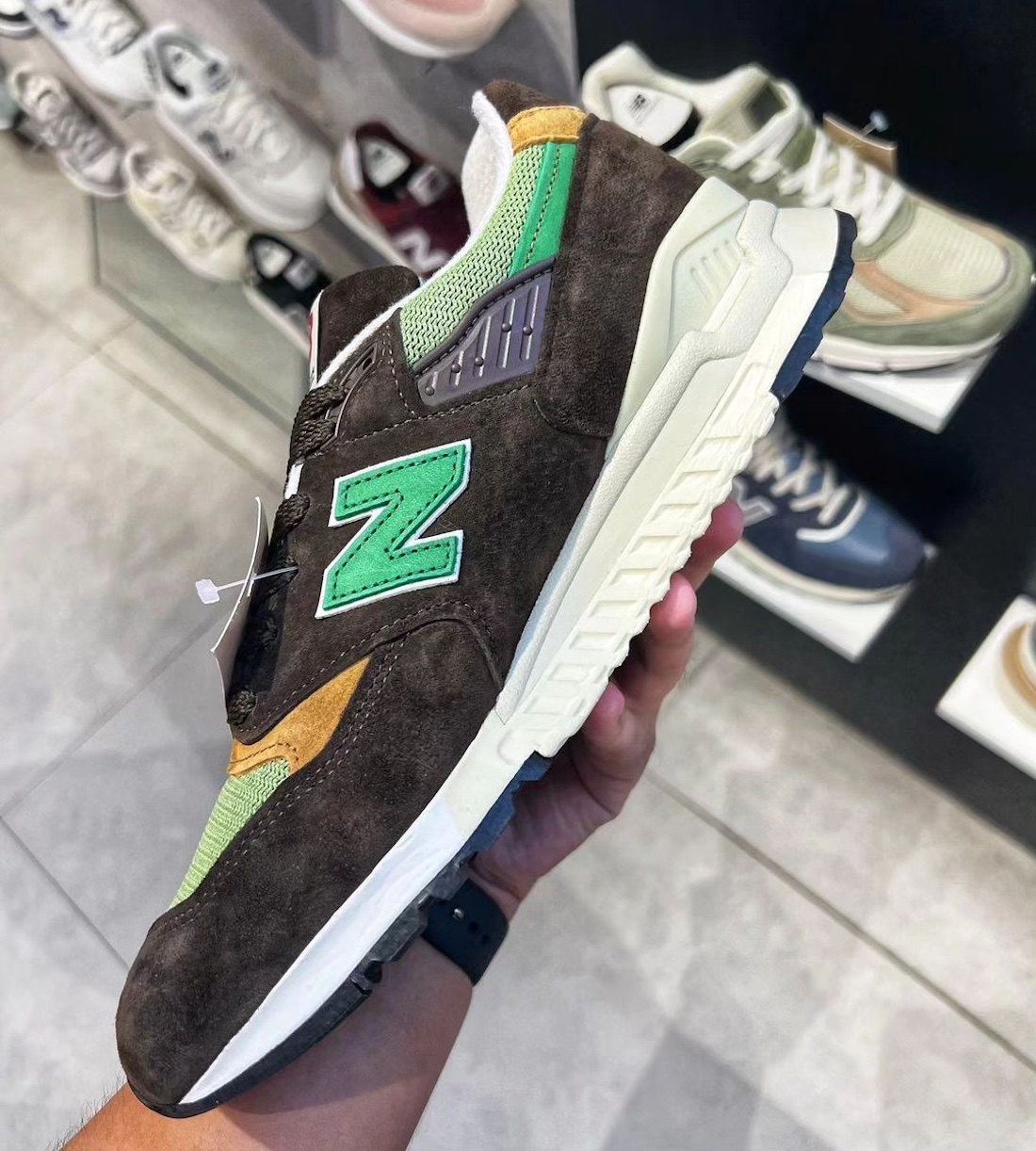 运动鞋, New Balance 998, New Balance - 美国制造的新百伦998“棕/绿”款加入Teddy Santis的第四季系列