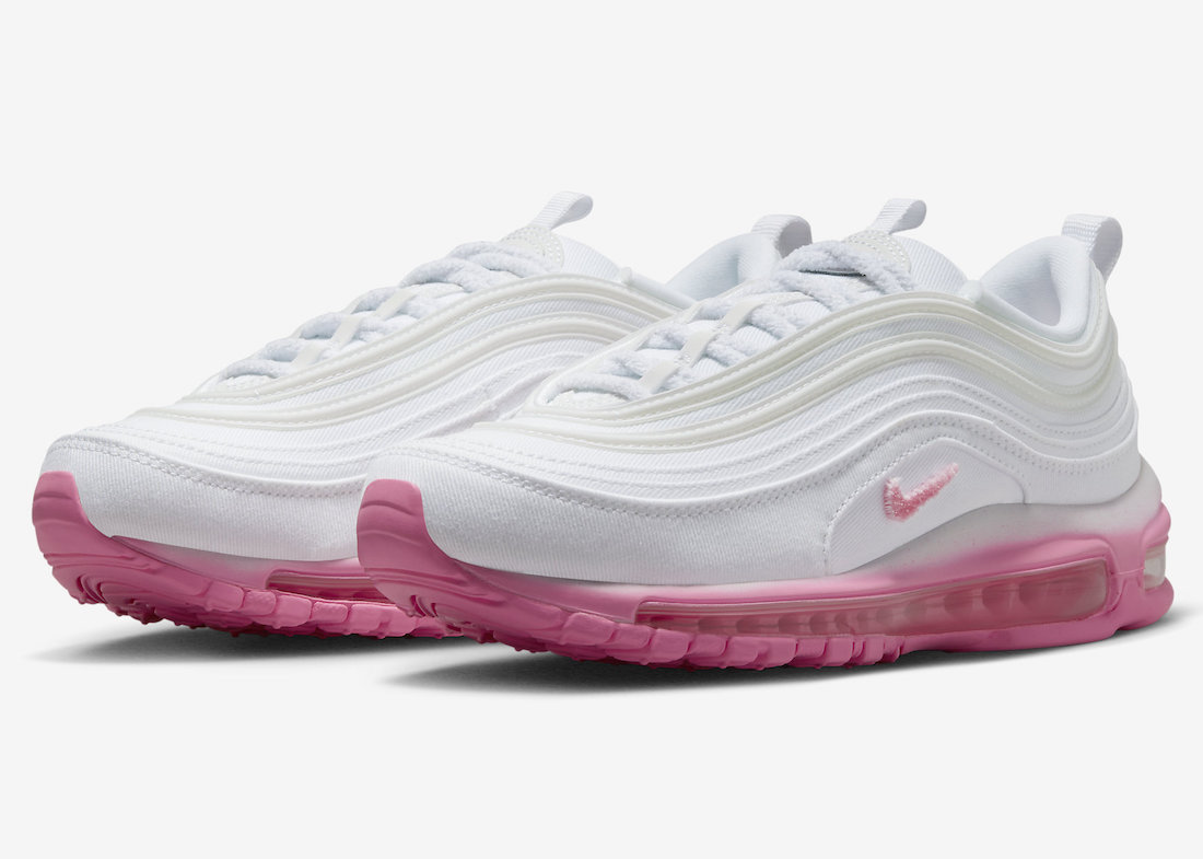 帆布鞋, Nike Sportswear, Nike Air Max 97, Nike, Air Max 97 - 现已上市：耐克Nike Air Max 97 "Pink Shell"