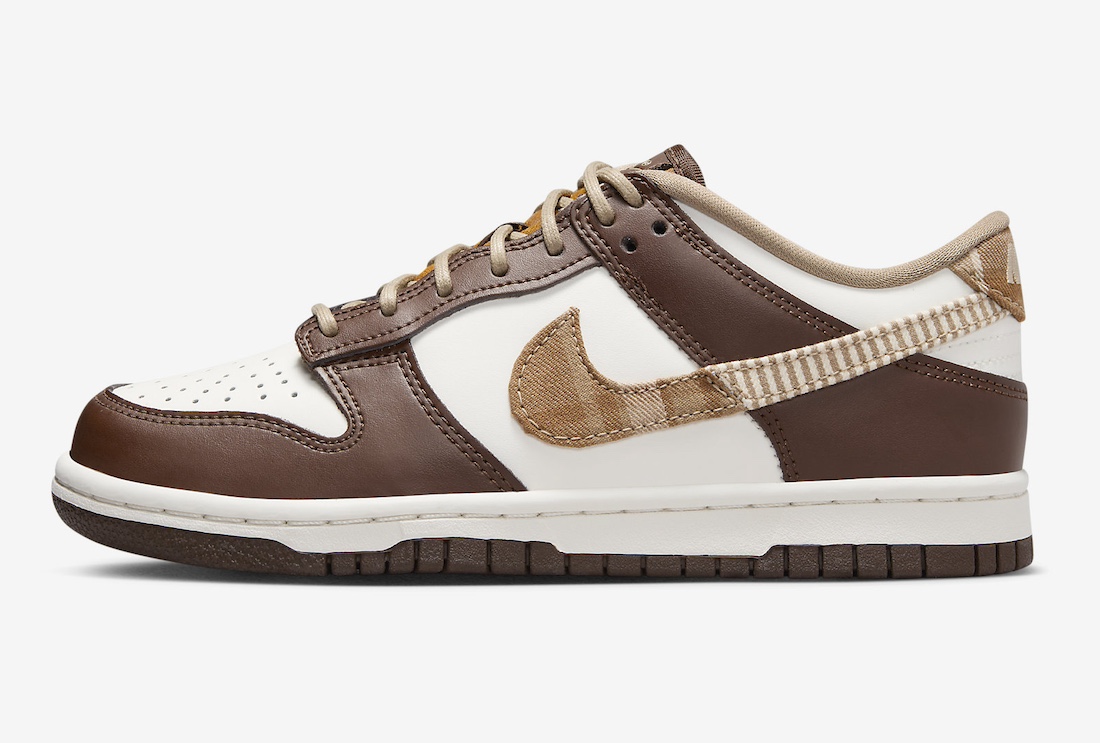运动鞋, 耐克运动鞋, Nike Dunk Low GS, Nike Dunk Low - Nike Dunk Low GS “Brown Plaid” 绝佳之选，迎接2023年秋季
