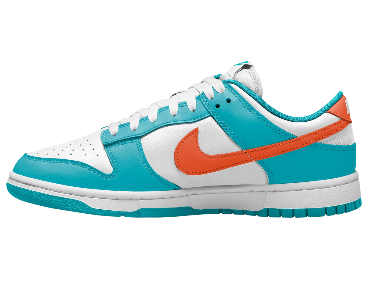 2024年春季发布Nike Dunk Low “Miami Dolphins” 迈阿密海豚队, Nike Dunk Low, Nike, Dunk Low, Dunk - 2024年春季发布Nike Dunk Low “Miami Dolphins”
