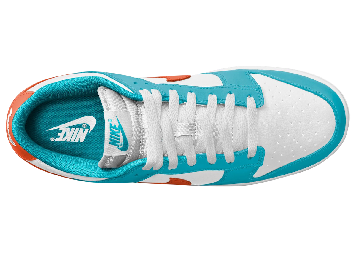2024年春季发布Nike Dunk Low “Miami Dolphins” 迈阿密海豚队, Nike Dunk Low, Nike, Dunk Low, Dunk - 2024年春季发布Nike Dunk Low “Miami Dolphins”