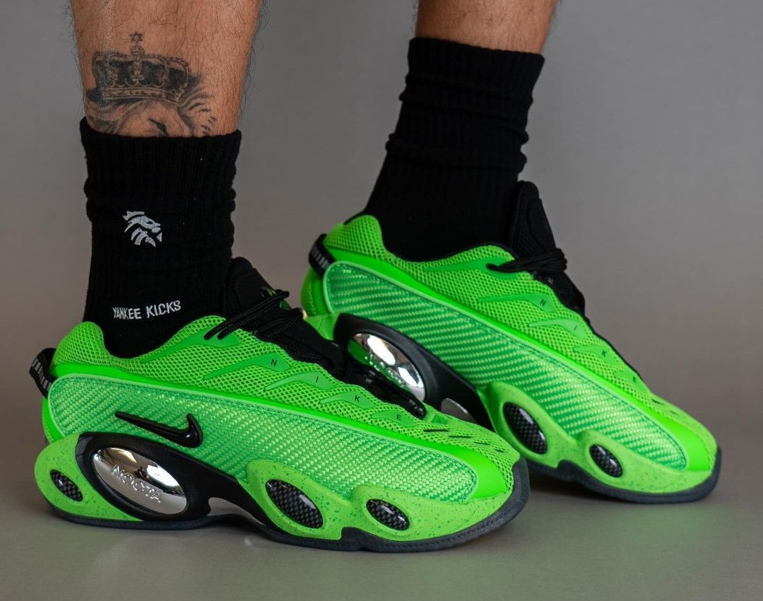 运动鞋, NOCTA, Nike NOCTA Glide, Nike - 耐克NOCTA Glide “Green Strike” 正面照片现已曝光