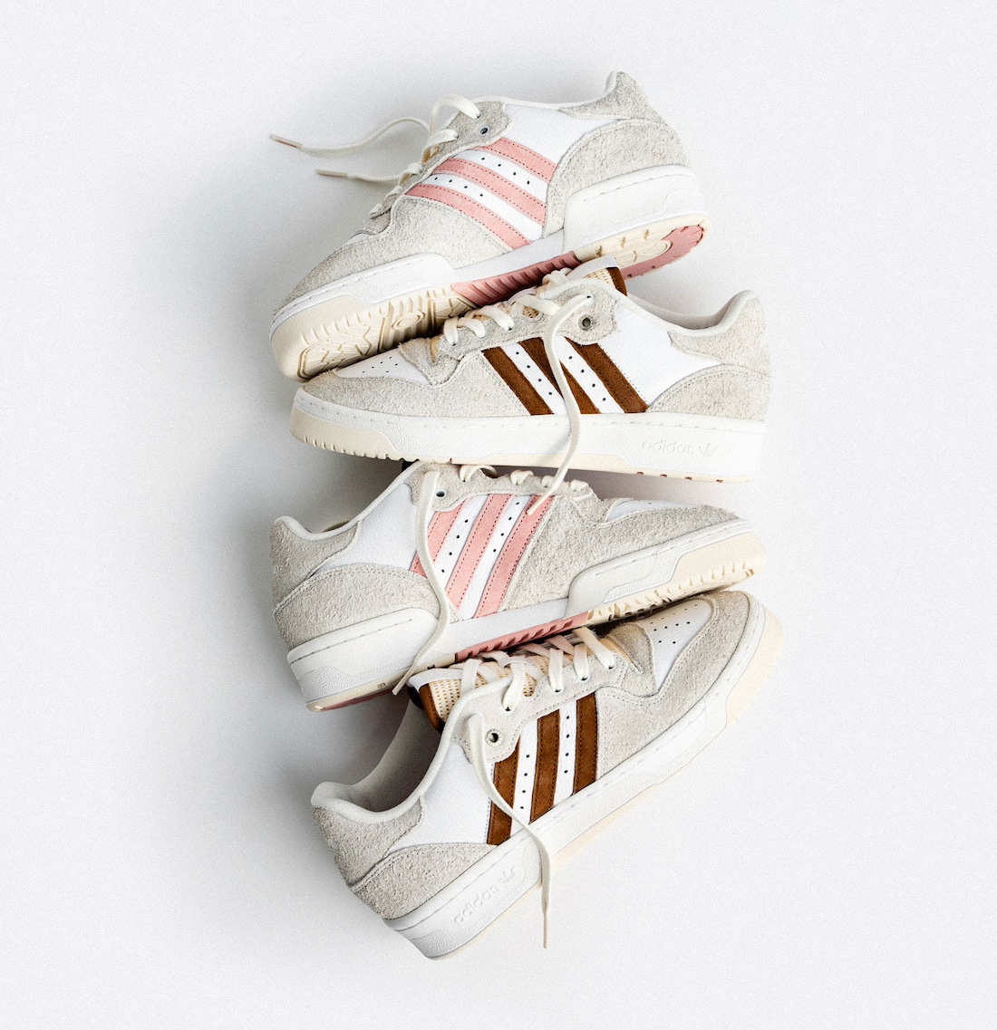 阿迪, 运动鞋, Solebox, Neapolitan, adidas Rivalry Low, adidas - 10月28日发行索尔博克斯 x 阿迪达斯Rivalry Low “意大利拿波里冰淇淋三明治”